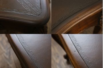 中古　美品　THEODORE ALEXANDER(セオドア・アレキサンダー)　引き出し付き　なめらかな曲線の猫脚が優美な拡張天板付きセンターテーブル(エクステンションテーブル、ローテーブル、リビングテーブル、センターテーブル)(定価約65万円)(R-068752)