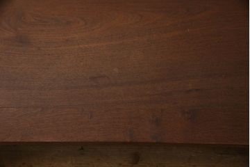 和製アンティーク　最高級!!　指物工芸家具　総紫檀(シタン)材　漆塗り　天板中央1枚板の凝った造りが魅力的な座卓(ローテーブル、センターテーブル、一枚板)(R-068753)