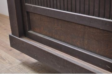 和製アンティーク　昇り引き出し付き　六尺　凛とした美しさが上品な和を演出してくれる近江水屋箪笥サイドボード(食器棚、戸棚、収納棚、キャビネット)(R-068768)