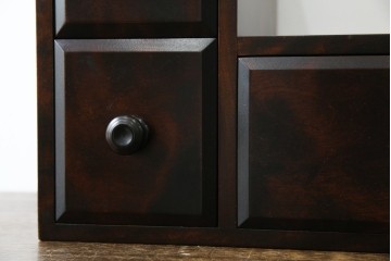 中古　北海道民芸家具　アレンジ次第で様々な使い方ができる卓上収納　(R-068770)