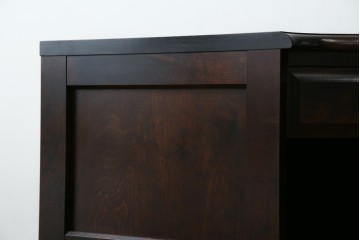 中古　美品　北海道民芸家具　こだわりのお部屋づくりにおすすめなコーナーデスク　(R-068777)