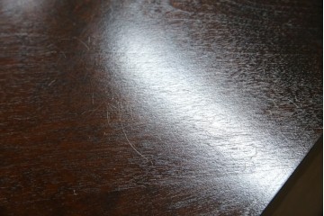 中古　美品　北海道民芸家具　こだわりのお部屋づくりにおすすめなコーナーデスク　(R-068777)