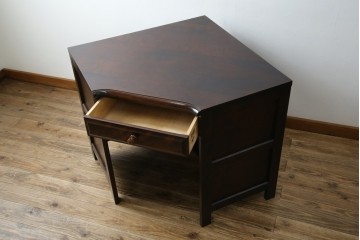 中古　美品　北海道民芸家具　こだわりのお部屋づくりにおすすめなコーナーデスク　(R-068777)