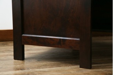 中古　美品　北海道民芸家具　こだわりのお部屋づくりにおすすめなコーナーデスク　(R-068777)