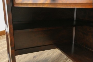 中古　美品　北海道民芸家具　こだわりのお部屋づくりにおすすめなコーナーデスク　(R-068777)