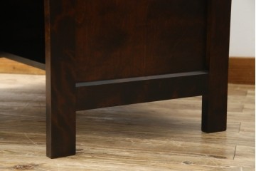 中古　美品　北海道民芸家具　こだわりのお部屋づくりにおすすめなコーナーデスク　(R-068777)