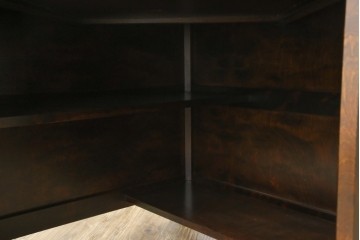 中古　美品　北海道民芸家具　こだわりのお部屋づくりにおすすめなコーナーデスク　(R-068777)