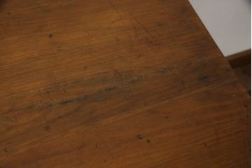 フランスアンティーク　パイン材のシンプルで小振りなデスク(平机、ワークデスク、引き出し、在宅ワーク、在宅用)(R-068782)