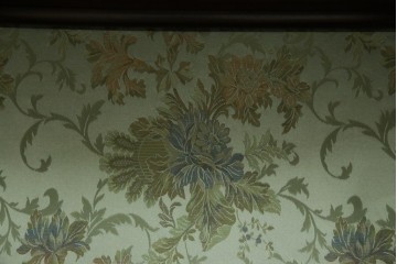 イギリスアンティーク　マホガニー材　象嵌入り　深みのある色合いが高級感を漂わせるキャビネット　(R-068784)