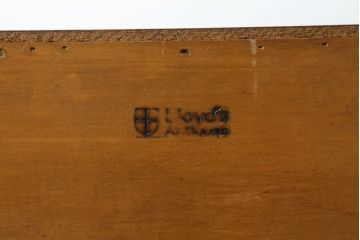 デンマークビンテージ　Lloyd's Antiques(ロイズ・アンティークス)取り扱い　チーク材　シンプルでモダンなデザインが取り入れやすいライティングビューロー(ワークデスク、引き出し、在宅用、在宅ワーク、北欧、ヴィンテージ)(R-068786)