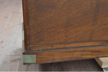 和製アンティーク　高級品　楓材　黒柿材　収納力抜群の大型茶箪笥(水屋箪笥、茶棚、収納棚、キャビネット)(R-068787)