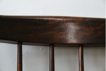 和製ビンテージ　松本民芸家具　#55型　レトロで温かみ漂うスピンドルチェア2脚セット　(R-068797)