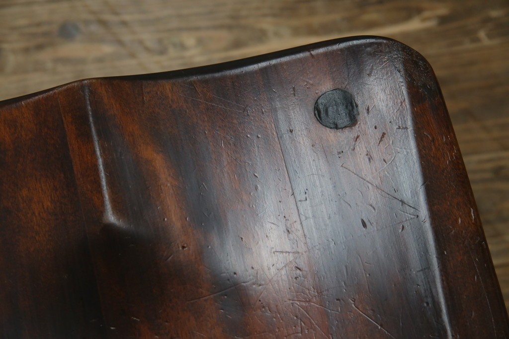 和製ビンテージ　松本民芸家具　#55型　レトロで温かみ漂うスピンドルチェア2脚セット　(R-068797)