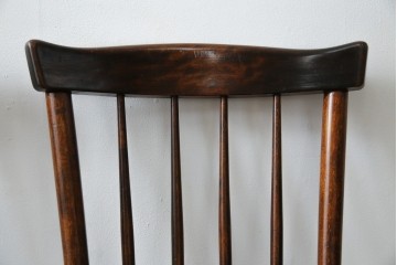 和製ビンテージ　松本民芸家具　#55型　レトロで温かみ漂うスピンドルチェア2脚セット　(R-068797)