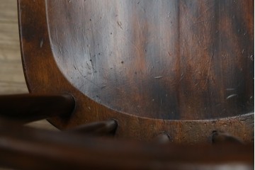 和製ビンテージ　松本民芸家具　#55型　レトロで温かみ漂うスピンドルチェア2脚セット　(R-068797)