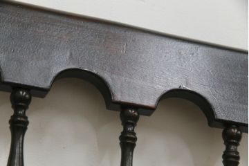 中古　松本民芸家具　#49型A　背もたれの美しいデザインが印象的なワイコムチェア(板座チェア、ダイニングチェア、椅子、イス)(定価約11万円)(R-068799)