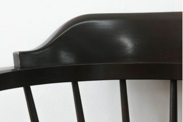 中古　松本民芸家具　#91型　落ち着きのある大人カフェ風インテリアが叶うキャプテンチェア(アームチェア、板座チェア、椅子、ダイニングチェア、イス)(定価約13万円)(R-068800)