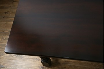 中古　松本民芸家具　LT型食卓　洗練されたモダンな佇まいが魅力のダイニングテーブル(6人掛け、6P、4人掛け、4P、食卓)(定価約61万円)(R-068803)