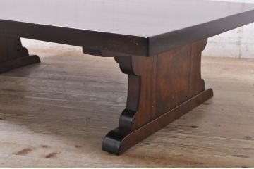 中古　美品　松本民芸家具　洗練された佇まいが魅力的な座卓(ローテーブル、センターテーブル)(R-068806)