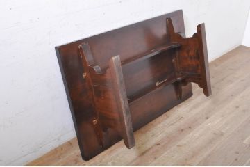中古　美品　松本民芸家具　洗練された佇まいが魅力的な座卓(ローテーブル、センターテーブル)(R-068806)