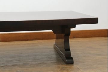 中古　美品　松本民芸家具　洗練された佇まいが魅力的な座卓(ローテーブル、センターテーブル)(R-068807)