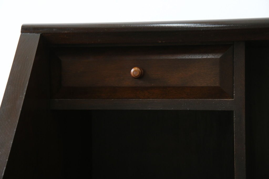 中古　松本民芸家具　T型　シックで上品な佇まいが魅力のライティングビューロー　定価約37万円　(R-068813)