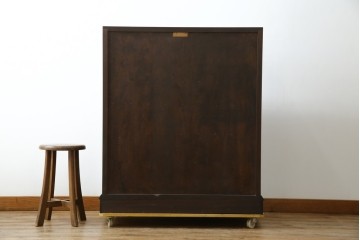 中古　松本民芸家具　T型　シックで上品な佇まいが魅力のライティングビューロー　定価約37万円　(R-068813)