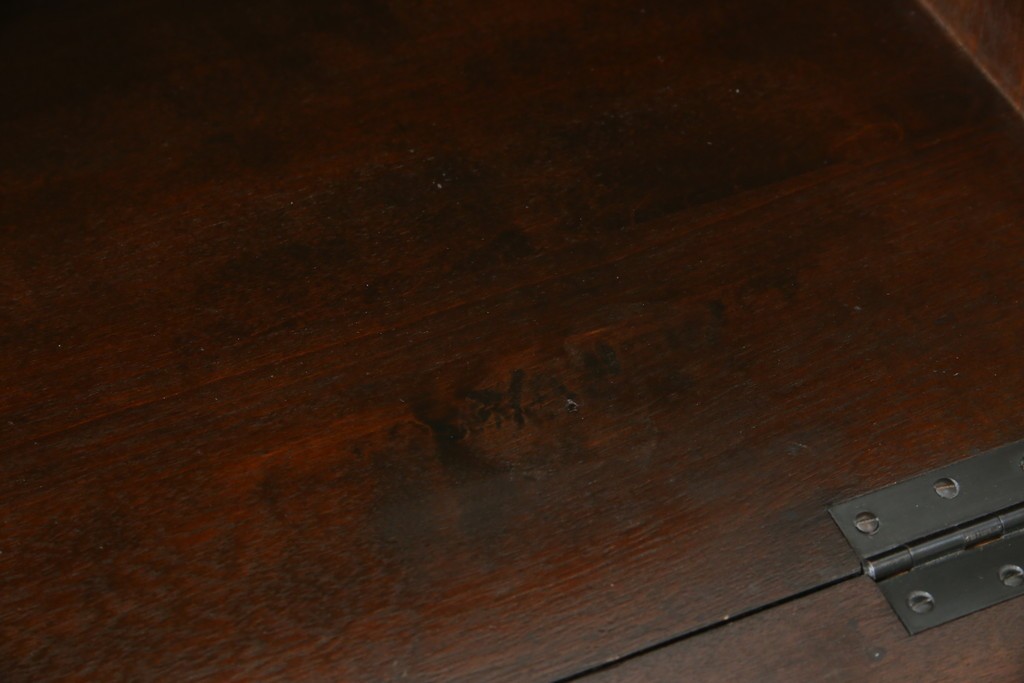 中古　松本民芸家具　T型　シックで上品な佇まいが魅力のライティングビューロー　定価約37万円　(R-068813)