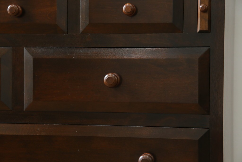 中古　松本民芸家具　T型　シックで上品な佇まいが魅力のライティングビューロー　定価約37万円　(R-068813)