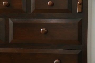 中古　松本民芸家具　T型　シックで上品な佇まいが魅力のライティングビューロー　定価約37万円　(R-068813)