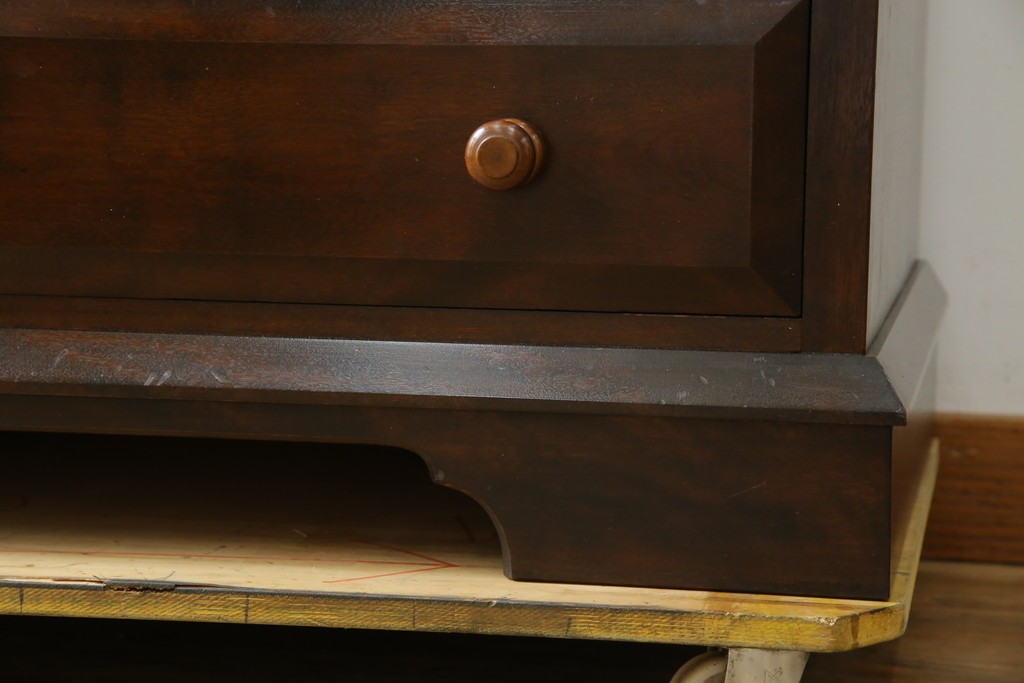 中古　松本民芸家具　T型　シックで上品な佇まいが魅力のライティングビューロー　定価約37万円　(R-068813)