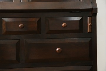 中古　松本民芸家具　T型　シックで上品な佇まいが魅力のライティングビューロー　定価約37万円　(R-068813)