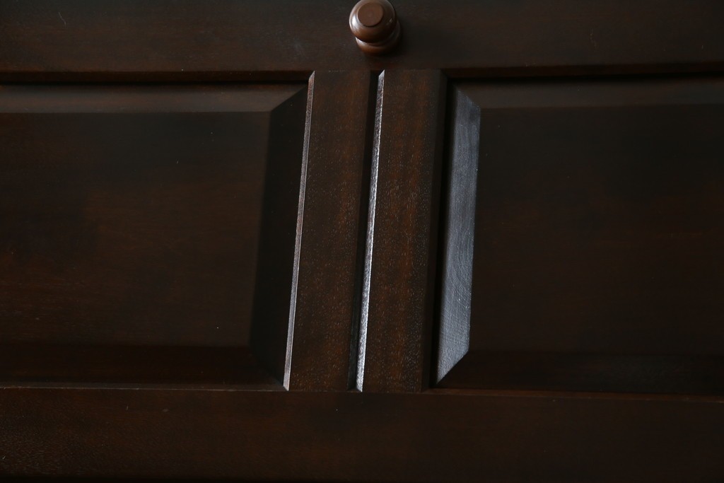 中古　松本民芸家具　T型　シックで上品な佇まいが魅力のライティングビューロー　定価約37万円　(R-068813)