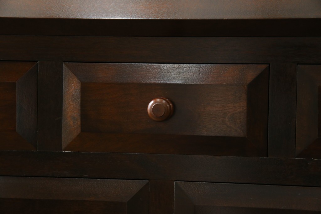 中古　松本民芸家具　T型　シックで上品な佇まいが魅力のライティングビューロー　定価約37万円　(R-068813)