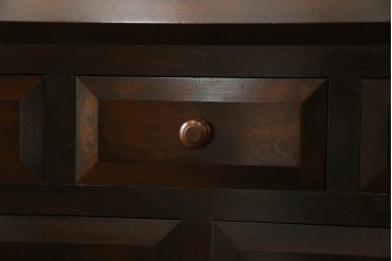 中古　松本民芸家具　T型　シックで上品な佇まいが魅力のライティングビューロー　定価約37万円　(R-068813)