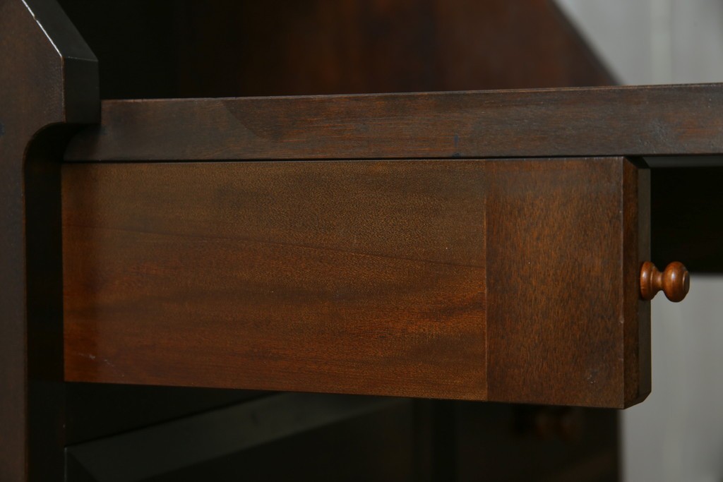 中古　松本民芸家具　T型　シックで上品な佇まいが魅力のライティングビューロー　定価約37万円　(R-068813)