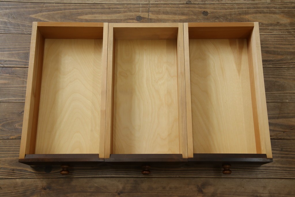 中古　松本民芸家具　T型　シックで上品な佇まいが魅力のライティングビューロー　定価約37万円　(R-068813)