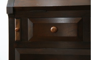 中古　松本民芸家具　T型　シックで上品な佇まいが魅力のライティングビューロー　定価約37万円　(R-068813)