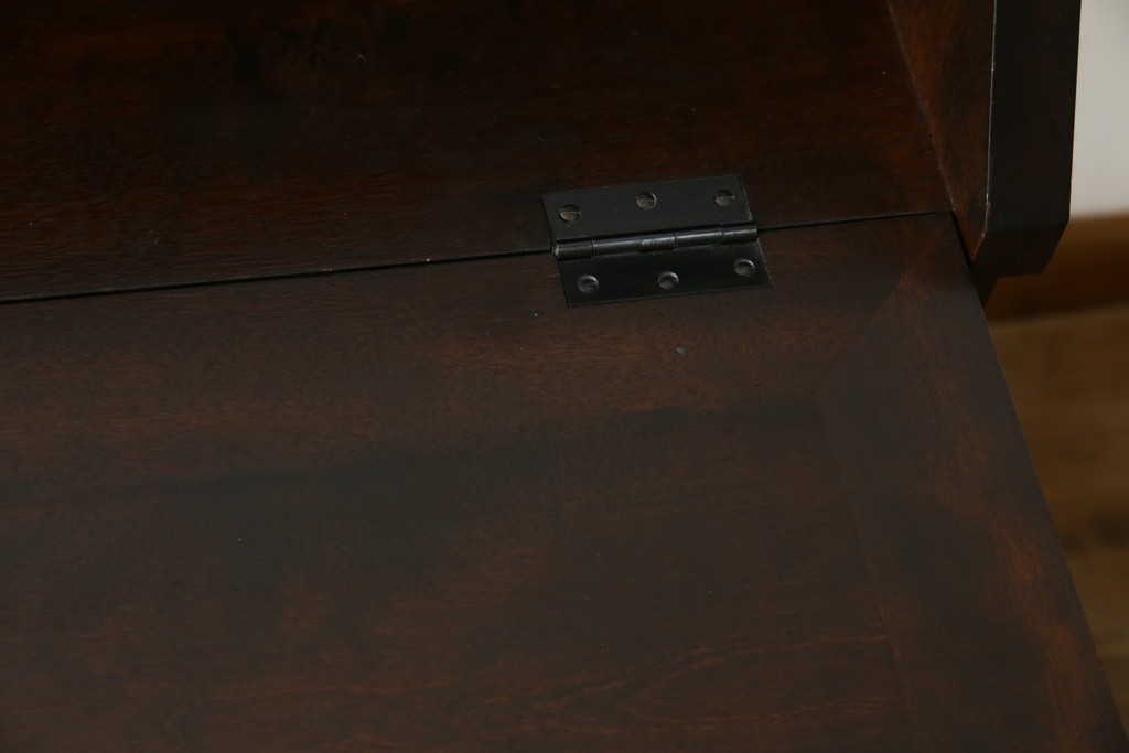 中古　松本民芸家具　T型　シックで上品な佇まいが魅力のライティングビューロー　定価約37万円　(R-068813)