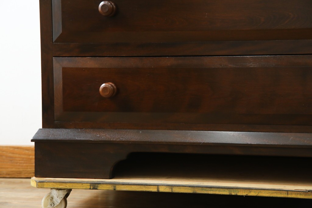 中古　松本民芸家具　T型　シックで上品な佇まいが魅力のライティングビューロー　定価約37万円　(R-068813)