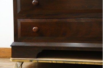 中古　松本民芸家具　T型　シックで上品な佇まいが魅力のライティングビューロー　定価約37万円　(R-068813)