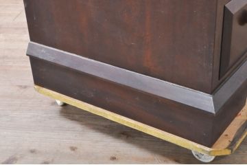 中古　松本民芸家具　T型　シックで上品な佇まいが魅力のライティングビューロー(定価約37万円)(ワークデスク、簿記机、在宅用、在宅ワーク用、収納棚、戸棚)(R-068813)