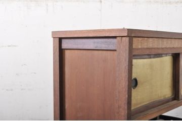 和製アンティーク　工芸家具　趣のある和の空間を演出する上品な造りの茶棚(茶箪笥、収納棚)(R-068816)