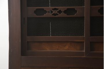 和製アンティーク　上質な空間を演出する水屋箪笥サイドボード(食器棚、戸棚、収納棚)(R-068820)