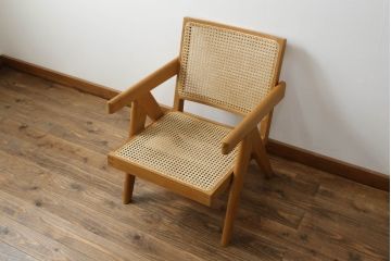中古　極美品　Phantom Hands(ファントム・ハンズ)　Pierre Jeanneret(ピエール・ジャンヌレ)　PH29　イージーアームチェア(Easy Armchair、ラウンジチェア、椅子、イス)(定価565,400円)(R-068823)