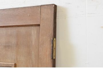 アンティーク建具　レトロな佇まいが魅力的なガラス窓付きドア1枚(木製扉、玄関ドア)(R-068836)
