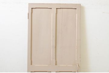 アンティーク建具　ペイント仕上げ限定　どこか懐かしいレトロな雰囲気のペイント扉1枚(ドア、木製扉)(R-068848)
