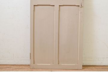 アンティーク建具　ペイント仕上げ限定　どこか懐かしいレトロな雰囲気のペイント扉1枚(ドア、木製扉)(R-068848)