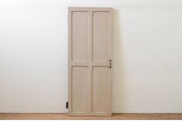 アンティーク建具　ペイント仕上げ限定　どこか懐かしいレトロな雰囲気のペイント扉1枚(ドア、木製扉)(R-068849)