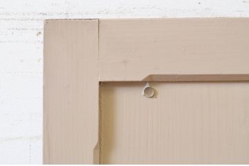 アンティーク建具　ペイント仕上げ限定　どこか懐かしいレトロな雰囲気のペイント扉1枚(ドア、木製扉)(R-068849)
